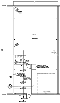 Floorplan for Unit #102