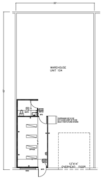 Floorplan for Unit #104