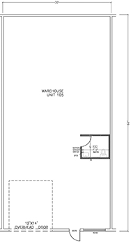 Floorplan for Unit #105