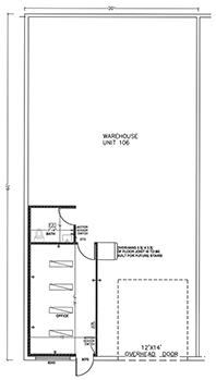 Floorplan for Unit #106