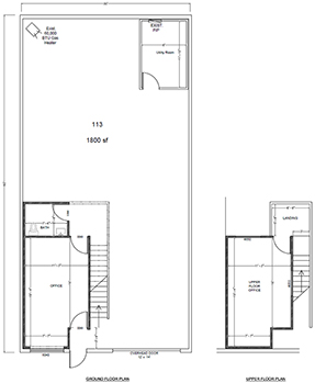 Floorplan for Unit #113