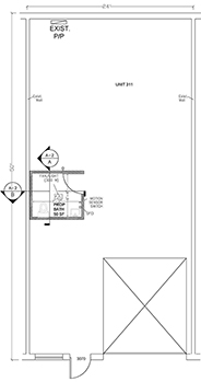 Floorplan for Unit #311