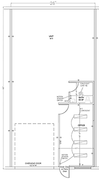 Floorplan for Unit #411