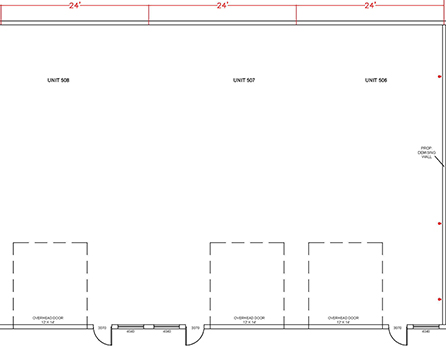 Floorplan for Combination Unit 506, 507 & 508