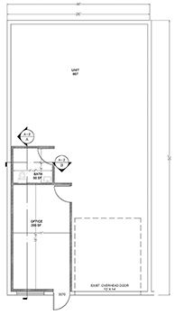 Floorplan for Unit #607