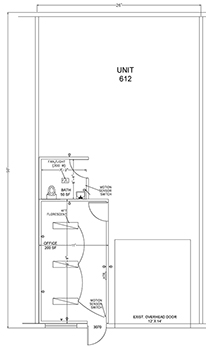 Floorplan for Unit #612