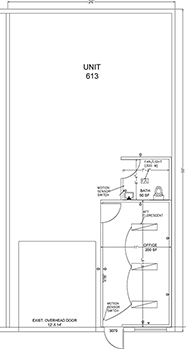 Floorplan for Unit #613