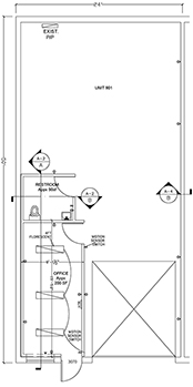 Floorplan for Unit #901