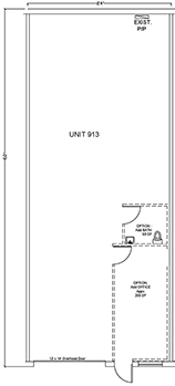 Floorplan for Unit #913